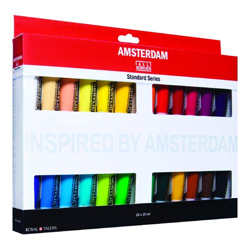 Amsterdam Royal Talens Introset III-Pintura acrílica (24 x 20 ml), Multicolor, 24 x 20Ml