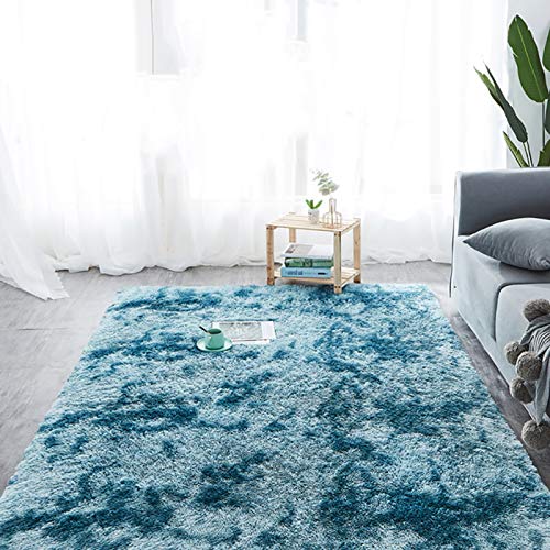 alfombras Salon Grandes - Pelo Largo Alfombra habitación Dormitorio  Lavables Comedor Moderna vivero (Gris Claro, 100…