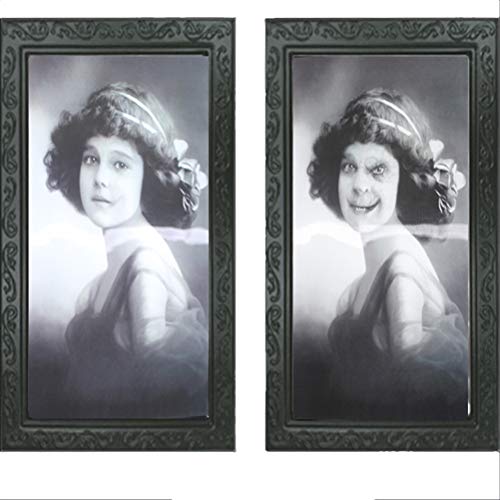 Babitotto - Marco de fotos 3D cambiante de rostro en movimiento, diseño de personas y fantasmas que cambian el horror y terrorismo, 38 x 25 cm Babitotto - Marco de fotos 3D cambiante de rostro en movimiento, diseño de personas y fantasmas que cambian el horror y terrorismo, 38 x 25 cm