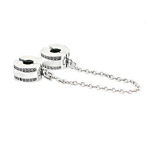BAKCCI Colección de primavera de 2017 para pulseras originales Pandora de plata de ley 925 auténtica con logotipo de cadena de seguridad y joyería