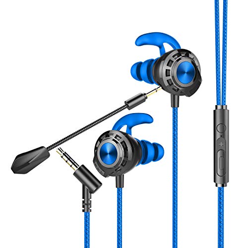 BENGOO G16 Auriculares para Juegos con micrófono, Auriculares para Xbox One, PS4, Nintendo Switch, PC, teléfono móvil, Juegos con micrófonos duales, estéreo de 3,5 mm Jack en la Oreja… BENGOO G16 Auriculares para Juegos con micrófono, Auriculares para Xbox One, PS4, Nintendo Switch, PC, teléfono móvil, Juegos con micrófonos duales, estéreo de 3,5 mm Jack en la Oreja…