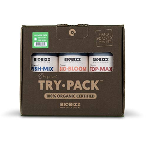 BioBizz - Try Pack Outdoor, fertilizante para cultivo de plantas en exteriores BioBizz - Try Pack Outdoor, fertilizante para cultivo de plantas en exteriores