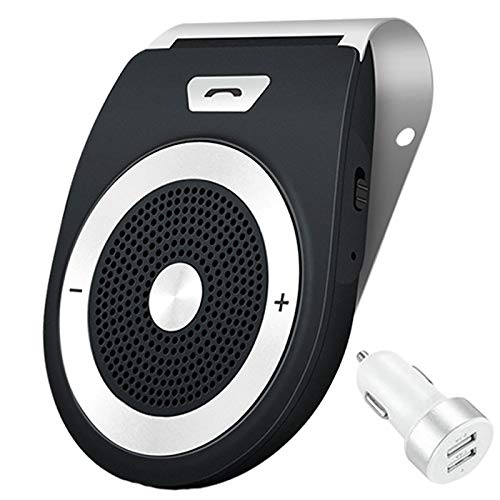 Bluetooth Manos Libres Coche Kit Auto Power ON con Sensor de Movimiento Integrado, reducción de Eco y Ruido de Fondo para la Visera GPS y música Al Mismo Tiempo conectar Dos teléfonos Bluetooth Manos Libres Coche Kit Auto Power ON con Sensor de Movimiento Integrado, reducción de Eco y Ruido de Fondo para la Visera GPS y música Al Mismo Tiempo conectar Dos teléfonos