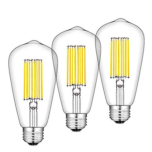 Bonlux 12W ST64 E27 LED Filamento Edison Bombilla De Luz Fría 6000k 1300 Lúmenes Con Bajo Consumo, Larga Duración Bonlux 12W ST64 E27 LED Filamento Edison Bombilla De Luz Fría 6000k 1300 Lúmenes Con Bajo Consumo, Larga Duración