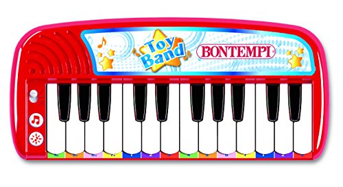 Bontempi Electronic Keyboard - Juguetes Musicales (Juguete Musical, 3 año(s), Niño/niña, Negro, Rojo, Blanco, Italia, Batería)