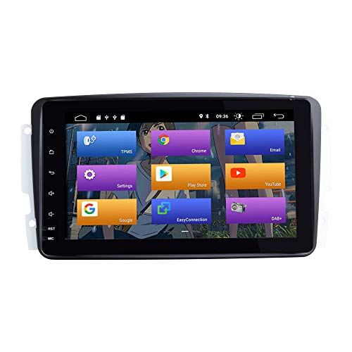 BOOYES para Mercedes Benz A-W168 C-W203 Android 10.0 Radio de Coche Sistema GPS estéreo 8" Reproductor Multimedia para Coche Soporte Auto Play TPMS OBD 4G WiFi Dab Mirror Link