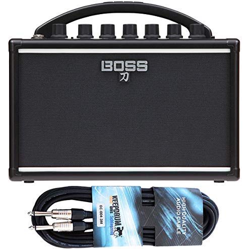 Boss Katana - Amplificador para guitarra mini (incluye cable Keepdrum de 3 m)