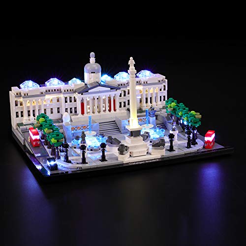 BRIKSMAX Kit de Iluminación Led para Lego Architecture Trafalgar Square, Compatible con Ladrillos de Construcción Lego Modelo 21045, Juego de Legos no Incluido