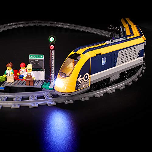 BRIKSMAX Kit de Iluminación Led para Lego City Tren De Pasajeros, Compatible con Ladrillos de Construcción Lego Modelo 60197, Juego de Legos no Incluido