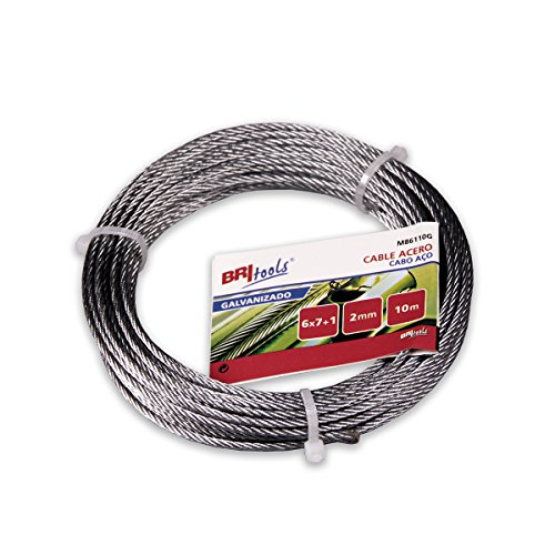 BriTools M86110G Cable acero galvanizado, 2 mm BriTools M86110G Cable acero galvanizado, 2 mm