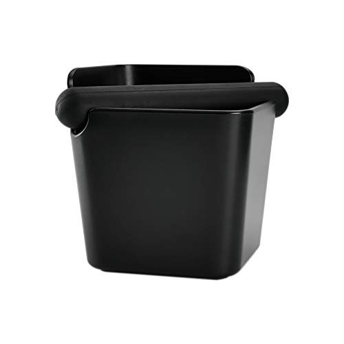 Café Knock Box Caja de Café Molido Recipiente para los posos del café, Caja de Golpe Espresso Barista Absorbente de Golpes con Barra de Golpe de Goma Extraíble y Base Antideslizante (Cuadrado) Café Knock Box Caja de Café Molido Recipiente para los posos del café, Caja de Golpe Espresso Barista Absorbente de Golpes con Barra de Golpe de Goma Extraíble y Base Antideslizante (Cuadrado)