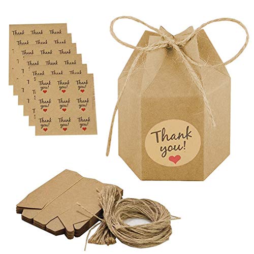 Caja Kraft para Regalos (50 Piezas) 7 x 7 x 9 cm Cajitas Pequeñas Marrón con Pegatinas y Cuerda de Yute,Cajas Kraft Marrón De La Regalos para Bodas Presentación Regalos, Fiestas, Dulces Caja Kraft para Regalos (50 Piezas) 7 x 7 x 9 cm Cajitas Pequeñas Marrón con Pegatinas y Cuerda de Yute,Cajas Kraft Marrón De La Regalos para Bodas Presentación Regalos, Fiestas, Dulces