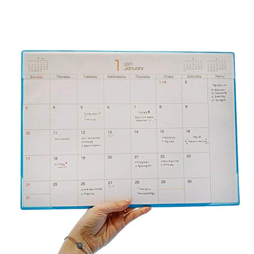 Calendario Creativo Calendario De Escritorio Floral Grande Lindo Pingüino Calendario De Escritorio 2020.11-2021.12 Tablero De Mensajes De Escritorio Calendario para Oficina 14.3X10.2In Calendario De