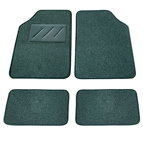 Carfactory - Alfombra Moqueta Universal, modelo BASIC, color gris, 4 piezas. Carfactory - Alfombra Moqueta Universal, modelo BASIC, color gris, 4 piezas.