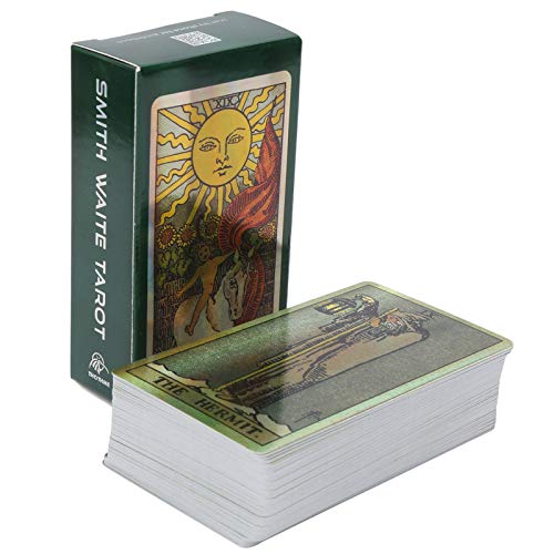 Cartas de Adivinación del Destino | Baraja Vintage Tarot Cards | Juego de Mesa Interactivo en Inglés Juego de Cartas del Tarot para Cena Familiar/Fiesta de Cumpleaños/Reunión de Amigos Cartas de Adivinación del Destino | Baraja Vintage Tarot Cards | Juego de Mesa Interactivo en Inglés Juego de Cartas del Tarot para Cena Familiar/Fiesta de Cumpleaños/Reunión de Amigos