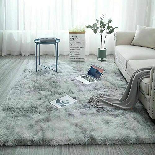 Catalpa Blume Alfombra de pelo largo gris plateado para salón, fácil cuidado, 160 x 230 cm Catalpa Blume Alfombra de pelo largo gris plateado para salón, fácil cuidado, 160 x 230 cm
