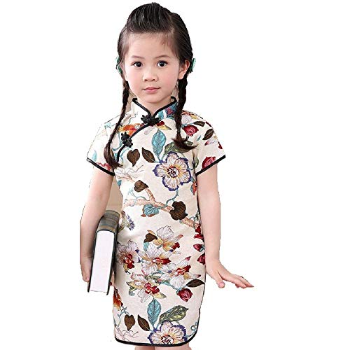 chino nuevo año vestido de bebé niñas cheongsam moda chino estilo ropa de los niños (2021)-F_2 años
