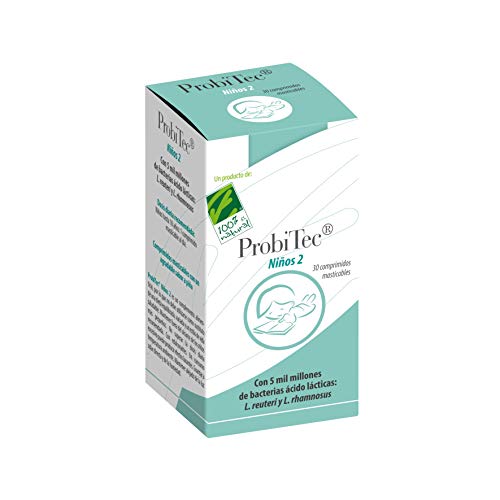 Cien Por Cien Natural Probitec Niños 2 30Comp. 50 g Cien Por Cien Natural Probitec Niños 2 30Comp. 50 g