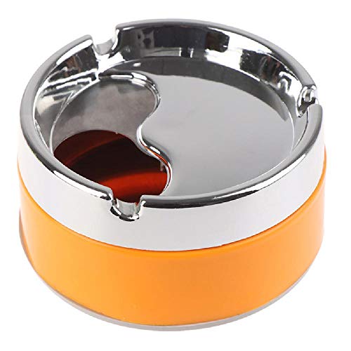 Cigarette-Ashtray Stainless-Steel Detachable Free-Rotation Green Red Orange Corrosion-Resistance