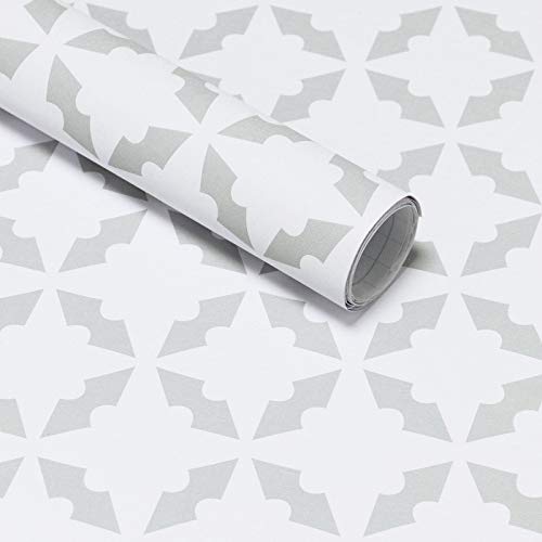 Ciwind - Papel pintado geométrico de 45 cm x 10 m, papel pintado decorativo, pelar y pegar autoadhesivo extraíble para estante o cajón de película vinilo rollo para uso doméstico