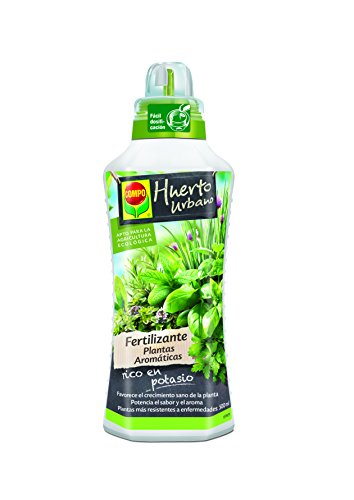Compo Plantas aromáticas, Fertilizante líquido Natural, 500 ml, 23x7x6.3 cm