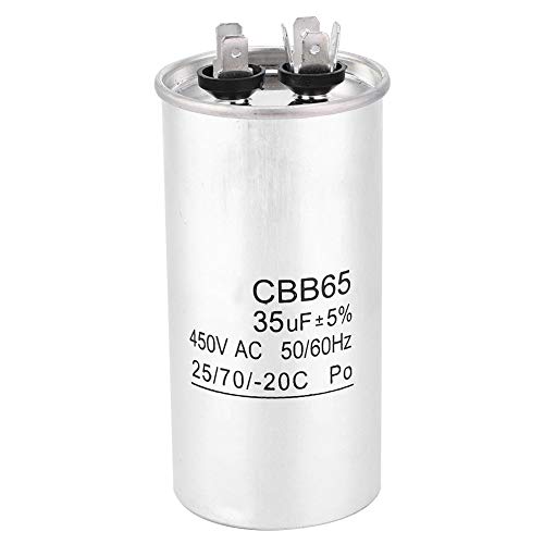 Condensador redondo CBB65A 450V 35UF, condensador de arranque de aire acondicionado de papel de aluminio, condensador de accionamiento de motor de equipo industrial