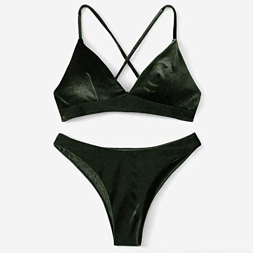 Conjunto de Bikinis Sexy para Mujer Tanga, Traje de bañ,o Brasileñ,o para Mujer, Traje de bantilde,o para Mujer, Traje de bañ,o para Mujer, biquine,Green,Small Conjunto de Bikinis Sexy para Mujer Tanga, Traje de bañ,o Brasileñ,o para Mujer, Traje de bantilde,o para Mujer, Traje de bañ,o para Mujer, biquine,Green,Small