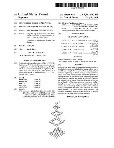Convertible tiered game system: United States Patent 9962587 (English Edition)