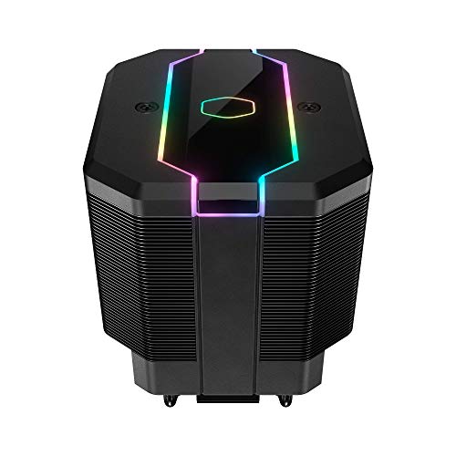 Cooler Master MA620M CPU Air Cooler, Dual Tower Cooler, 6 Heat Pipes, 1 x 120 mm SF120R Fan, Addressble RGB Lighting with Controller, Easy Mounting Solution, Intel/AMD (AM4) Compatible