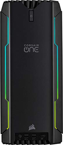 Corsair ONE i145s PC Compacto para juegos,Intel i7-9700K - 32GB DRAM, Nvidia GeForce RTX 2080 SUPER – 960GB SSD con refrigeración líquida, NVMe M.2 960 GB, HDD 2 TB, Venegance LPX DDR4 2666 MHz, Negro