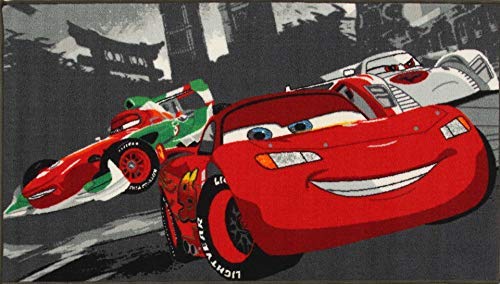 De Deco Alfombras Niños Cars Rayo Mcqueen, Francesco Bernoulli, Shu Todoroki World Racing 80 x 140 cm