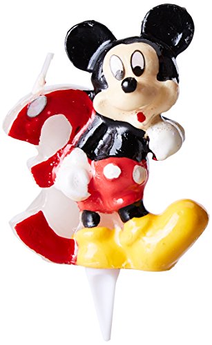 dekora - Vela de Cumpleaños Mickey Mouse Numero 3