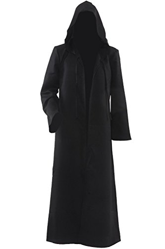 Disfraz de capa con capucha, para hombre negro negro XX-Large