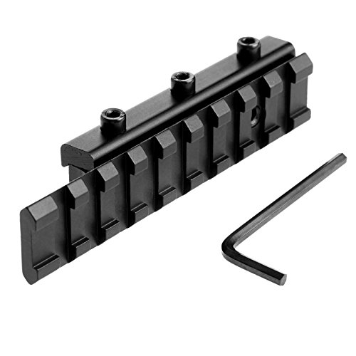 Dophee Dovetail Scope Ampliar el Montaje de 11 mm a 20 mm Weaver Rail Adapter