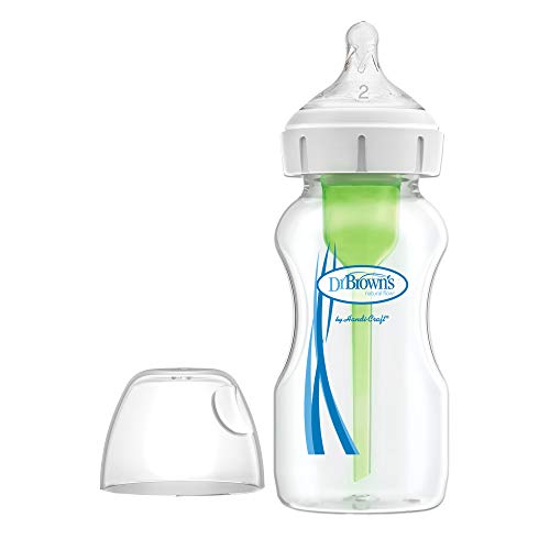 Dr. Brown'S Options + Biberón De Boca Ancha + Tetina Nivel 2 (+3 Meses), Blanco, 270 Ml Dr. Brown'S Options + Biberón De Boca Ancha + Tetina Nivel 2 (+3 Meses), Blanco, 270 Ml