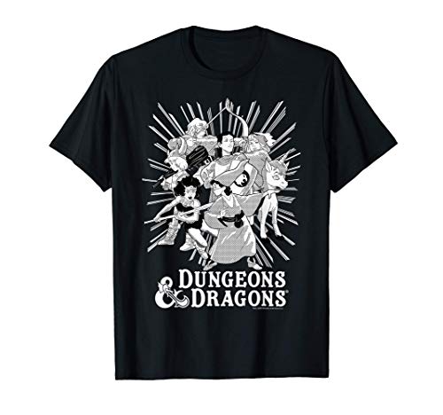Dungeons & Dragons Group Shot Dark Tones Camiseta
