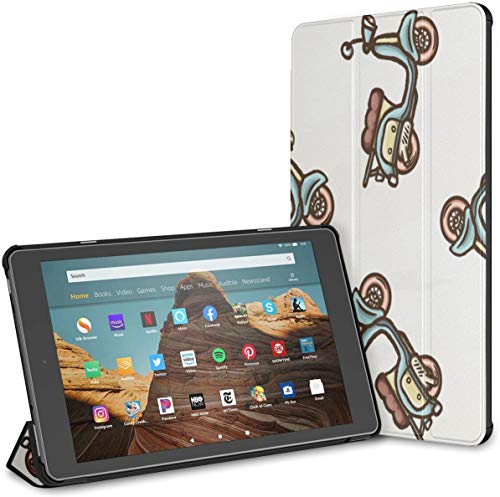 Estuche para Crear Motocicleta, Locomotora eléctrica Fire HD 10, Tableta (9.a / 7.a generación, versión 2019/2017) Estuche de Viaje para Kindle Estuche para Kindle HD Fire 10, Auto