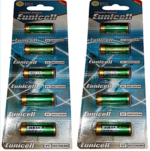 Eunicell - 10 pilas alcalinas 4LR44 6 V, PX28, 4G13, 476A, L1325