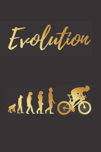 EVOLUTION: BLANK LINED NOTEBOOK | Notepad, Journal, Personal Diary | GIFTS FOR CYCLING LOVERS.