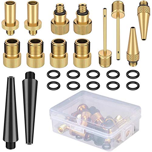 fenrad 24pcs Bicicleta Válvula Adaptador, DV/AV/SV Válvula Adaptador para Compresor,Adaptador para Bomba de Inflar Bici,Convertidor de Válvula de Inflado de Neumáticos,Accesorios para Bombas fenrad 24pcs Bicicleta Válvula Adaptador, DV/AV/SV Válvula Adaptador para Compresor,Adaptador para Bomba de Inflar Bici,Convertidor de Válvula de Inflado de Neumáticos,Accesorios para Bombas