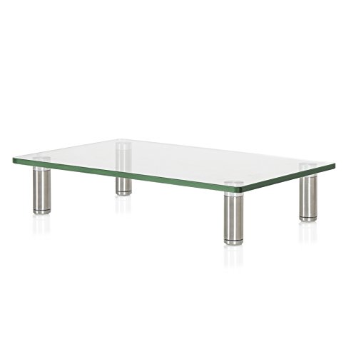 FITUEYES Cristal Soporte de Monitor de Portátil Elevador de Monitor Claro DT103801GC FITUEYES Cristal Soporte de Monitor de Portátil Elevador de Monitor Claro DT103801GC