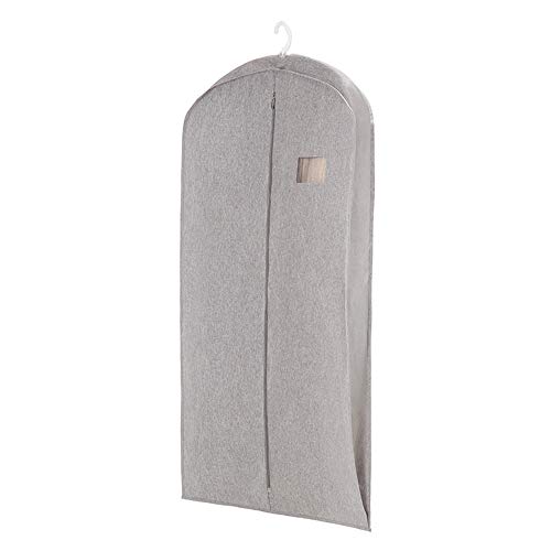 Funda Traje, Bolsas De Ropa Para Guardar En El Armario Bolsa De Traje Transpirable Almacenamiento De Ropa Colgante Para Trajes, Vestidos, Batas, Ropa De Piel Y Visón: Inclu(Size:L-60×120cm,Color:Gris)