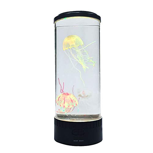 FZ FUTURE Lámpara LED para Medusas, Luces Que Cambian De Color, Proyector De Olas Oceánicas, Luz Nocturna para Niños, Una Lámpara De Humor Sensorial Sintética para Acuario, Excelente Regalo