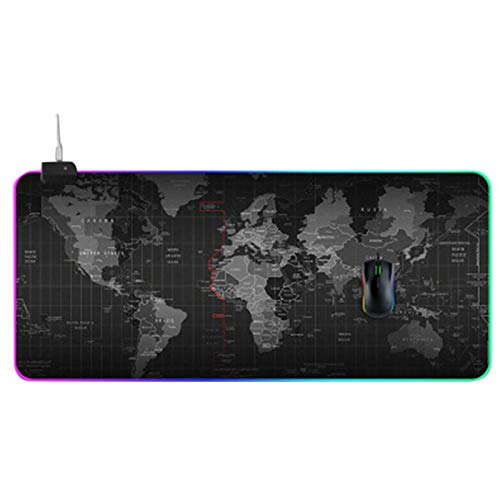 Gaming 900x400mm Mouse Pad XL 14 led Lighting Pattern for Gaming Mouse Keyboard for Precise Tracking Professional Gaming Mouse Pad