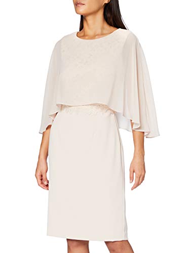 Gina Bacconi Women's Devra Dress with Chiffon Overtop Vestido para Madre de la Novia, Rosa Antigua, 50 para Mujer