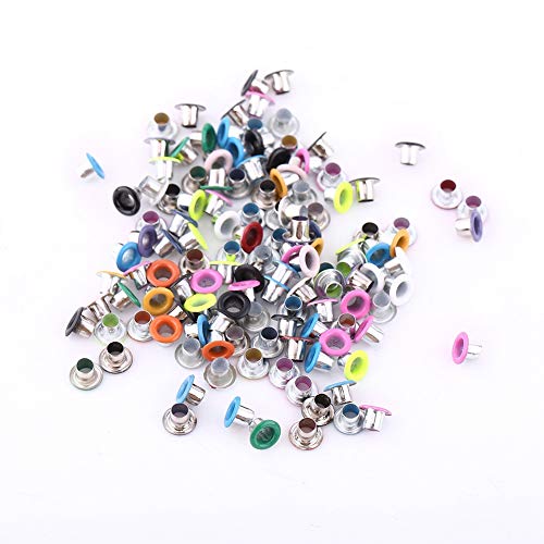 GLOGLOW 500 Unids Colores Mezclados 3mm Forma Redonda Ojales, Scrapbooking Tarjeta de Fabricación de Zapatos de Cuero Artes Ropa DIY Ojetes de Metal GLOGLOW 500 Unids Colores Mezclados 3mm Forma Redonda Ojales, Scrapbooking Tarjeta de Fabricación de Zapatos de Cuero Artes Ropa DIY Ojetes de Metal