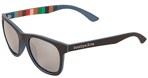 Goodbye, Rita. - Gafas de sol Polarizadas doble color azul y negro - Tacto engomado - Modelo Billy