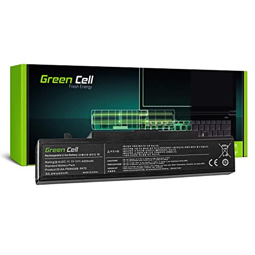 Green Cell® Standard Serie AA-PB9NC6B / AA-PB9NS6B Batería para Samsung Serie 3 y Serie R Ordenadores Portatiles (6 Celdas 4400mAh 11.1V Negro)