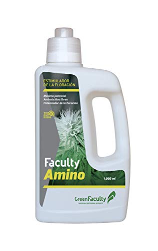 GreenFaculty - Amino- Fertilizante Abono Floración Orgánico y Ecológico Líquido con Aminoácidos para Cultivo de Plantas de Interior, Exterior, Hidroponico. 1L