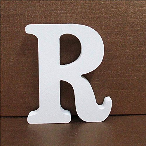 Gspirit Decorativo De Madera Letras, Pared Letras 26 Letras Madera Alfabeto para Niños Bebé Nombre Cumpleaños Fiesta Boda Casa Decoración (R) Gspirit Decorativo De Madera Letras, Pared Letras 26 Letras Madera Alfabeto para Niños Bebé Nombre Cumpleaños Fiesta Boda Casa Decoración (R)